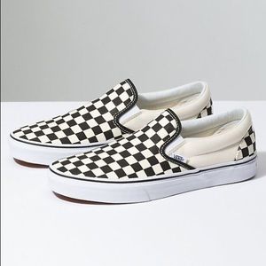 Checkerboard Slip-On Vans